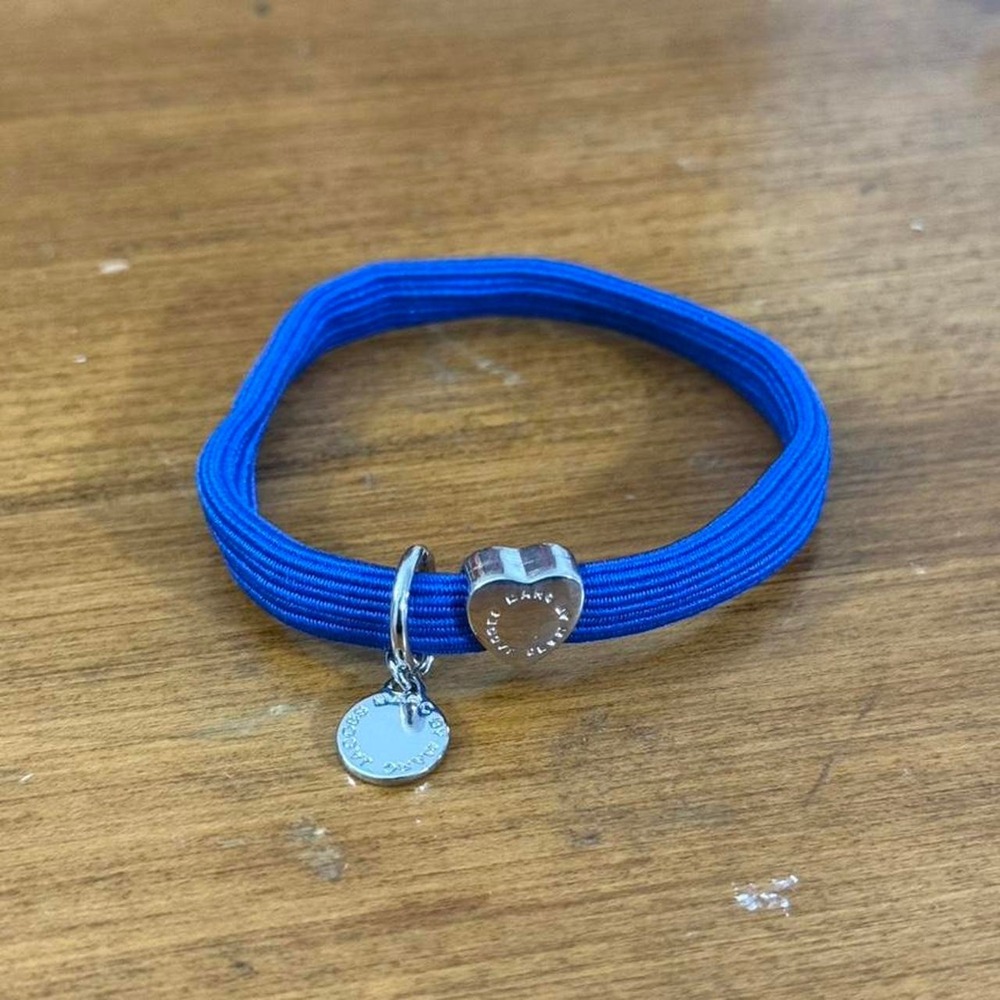 Marc By Marc Jacobs Elastic Cord‎ Bracelet Blue Friendship Bolt Stretch Knot